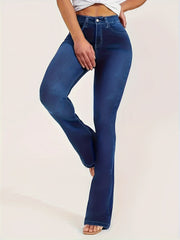 High Rise Flared Leg Jeans