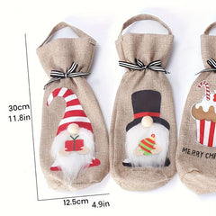 Christmas Wine Bottle Holder Portable Champagne Red Wine Bag