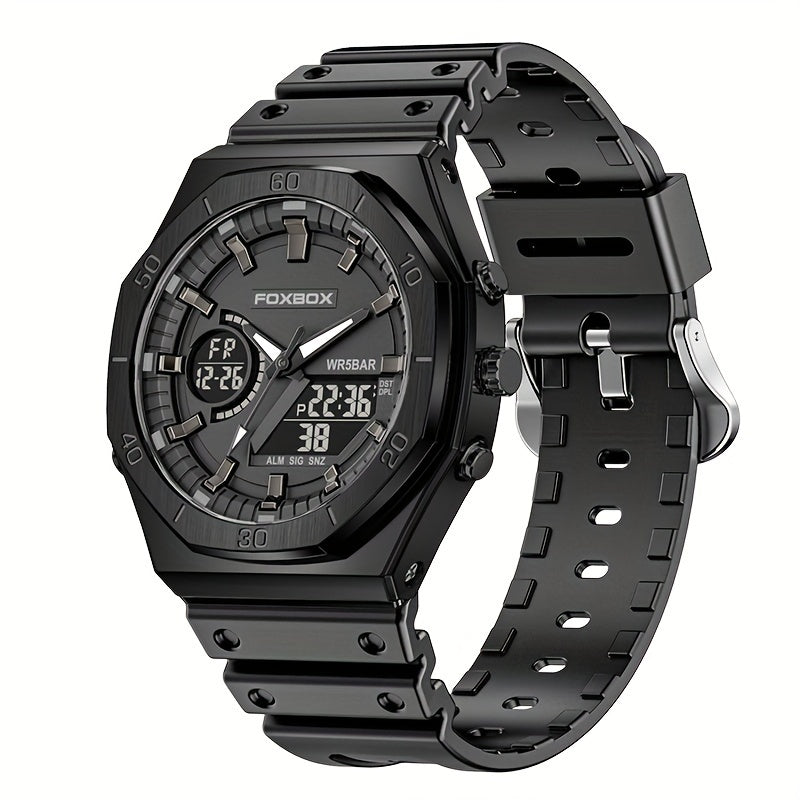 Women's Chronograph Dual Display Waterproof Sports Watch