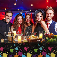 Neon Party Table Covers Glow Party Tablecloths