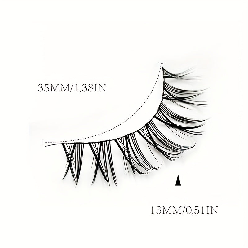 5 Pairs Little Devil Cosplay Faux Mink Lashes Natural Wispy Eyelash Extension