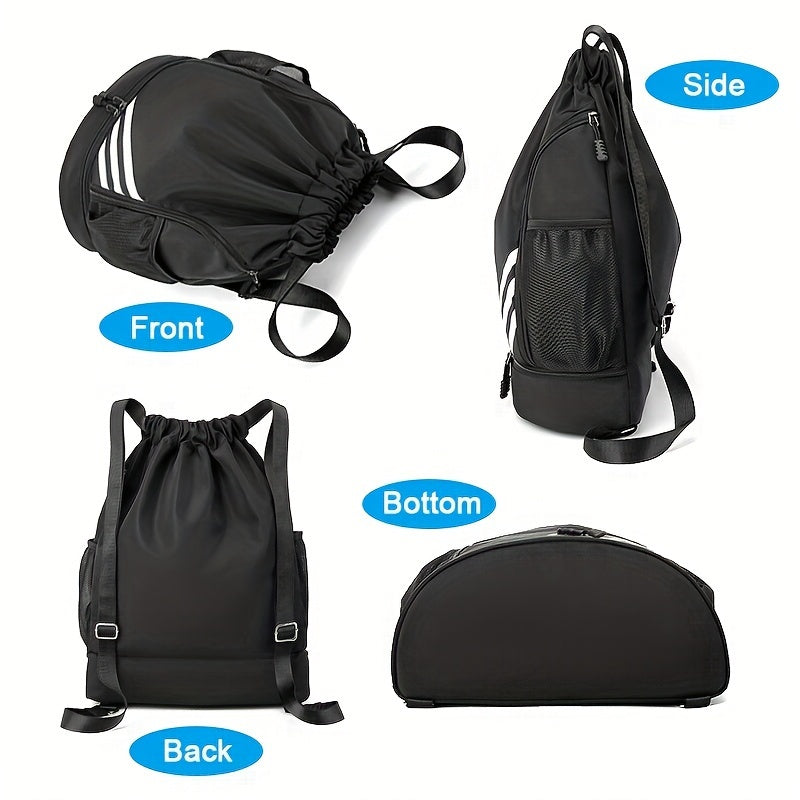 Large Capacity Drawstring Backpack for Sports