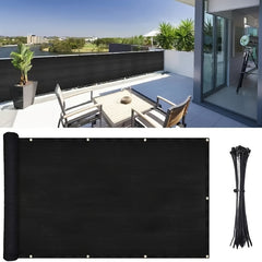 50pcs Balcony Privacy Screen Cover Fence Net Shield Porch Deck Backyard Patio