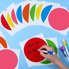 150 Erasable Dot Labels Classroom Floor Stickers Multicolor Line Markers