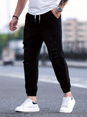 Men's Loose Cotton Jogger Jeans