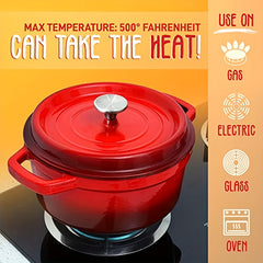 Enameled Cast Iron Dutch Oven 7.99cmx11 Kitchen Dutch Oven