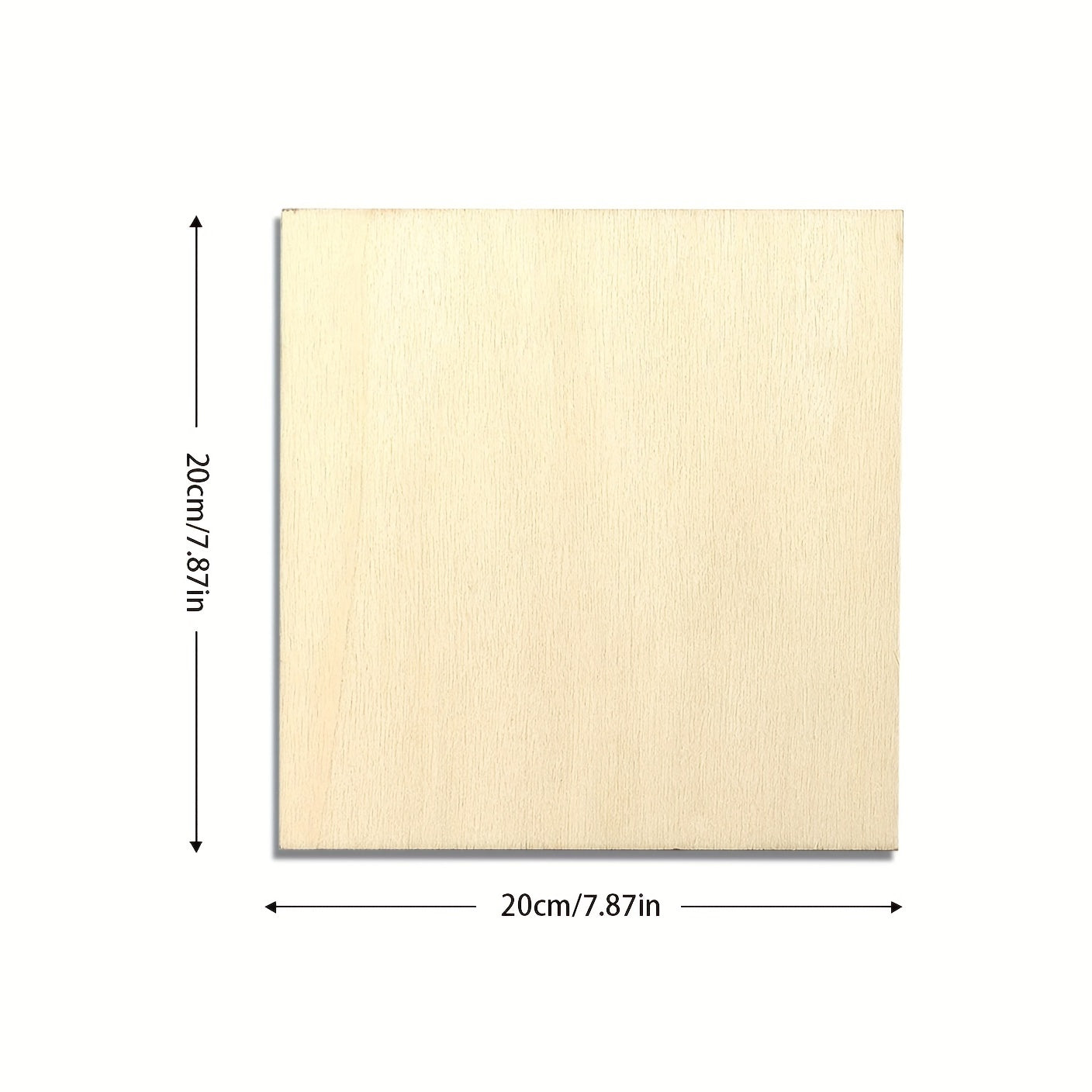 10 20pcs Composite Board Painting Wooden Crafts Square Small Wooden Chips