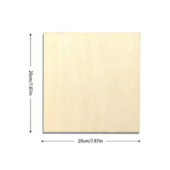 10 20pcs Composite Board Painting Wooden Crafts Square Small Wooden Chips