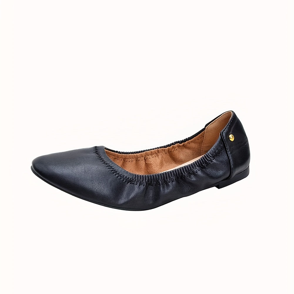 Women's Soft Sole Ballet Flats Foldable Pointed Toe Shoes
