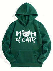 Girls Cat Pattern Smart Hoodie Party Top Pullovers Kids Clothing Gift