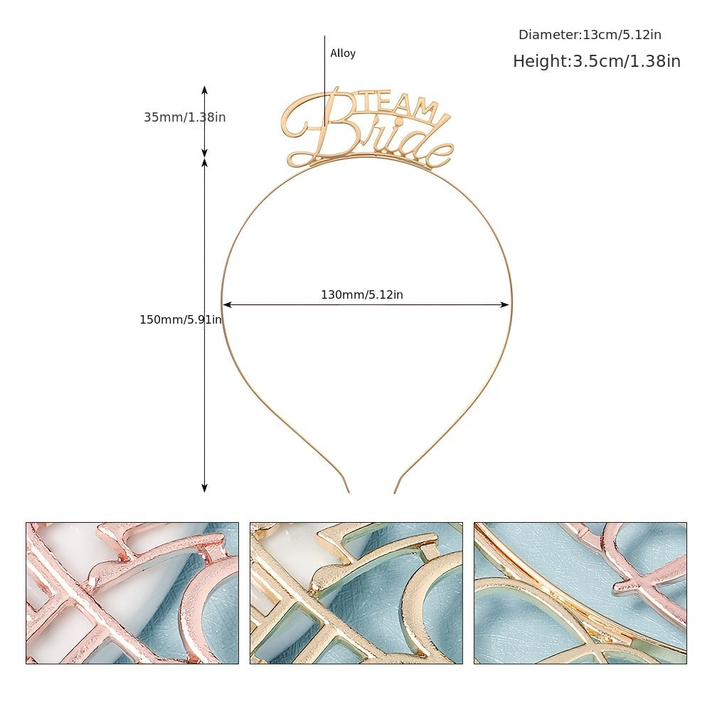 Golden Hairband Princess Tiara Wedding