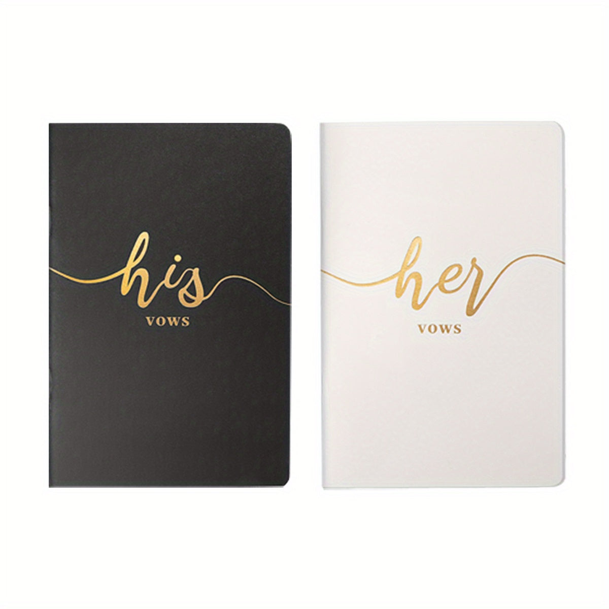 Wedding His And Her Vow Notebook Set Bride And Groom Booklet For Wedding