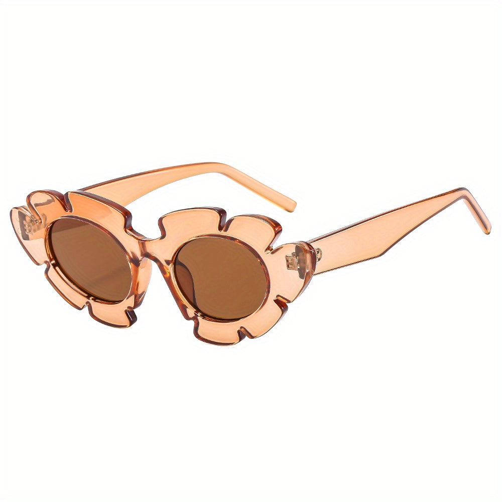 Men's Flowers Shaped Frame Sunglasses UV Protection Unisex Sunglasses