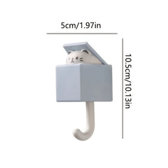 Cat Hook Punch Clothes Hook Seamless Hook Nail Animal Hook Porch Key