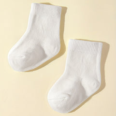 5 Pairs Soft Breathable Cotton Socks Baby Boys Girls