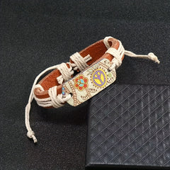 Retro Style Unisex Hemp Rope Braided Bracelet