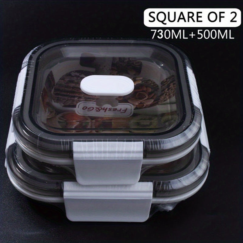 2 Collapsible Food Storage Containers w/ Lid & Air Vent Stackable