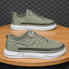 Crocodile Pattern Skate Shoes for Men Breathable Non Slip Sneakers