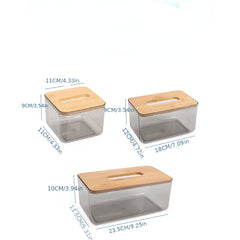 Nordic PET Transparent Tissue Box Household Napkin Storage Box
