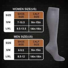 Girls Plain Knee High Socks Mid Tube Compression Pressure Socks for Kids