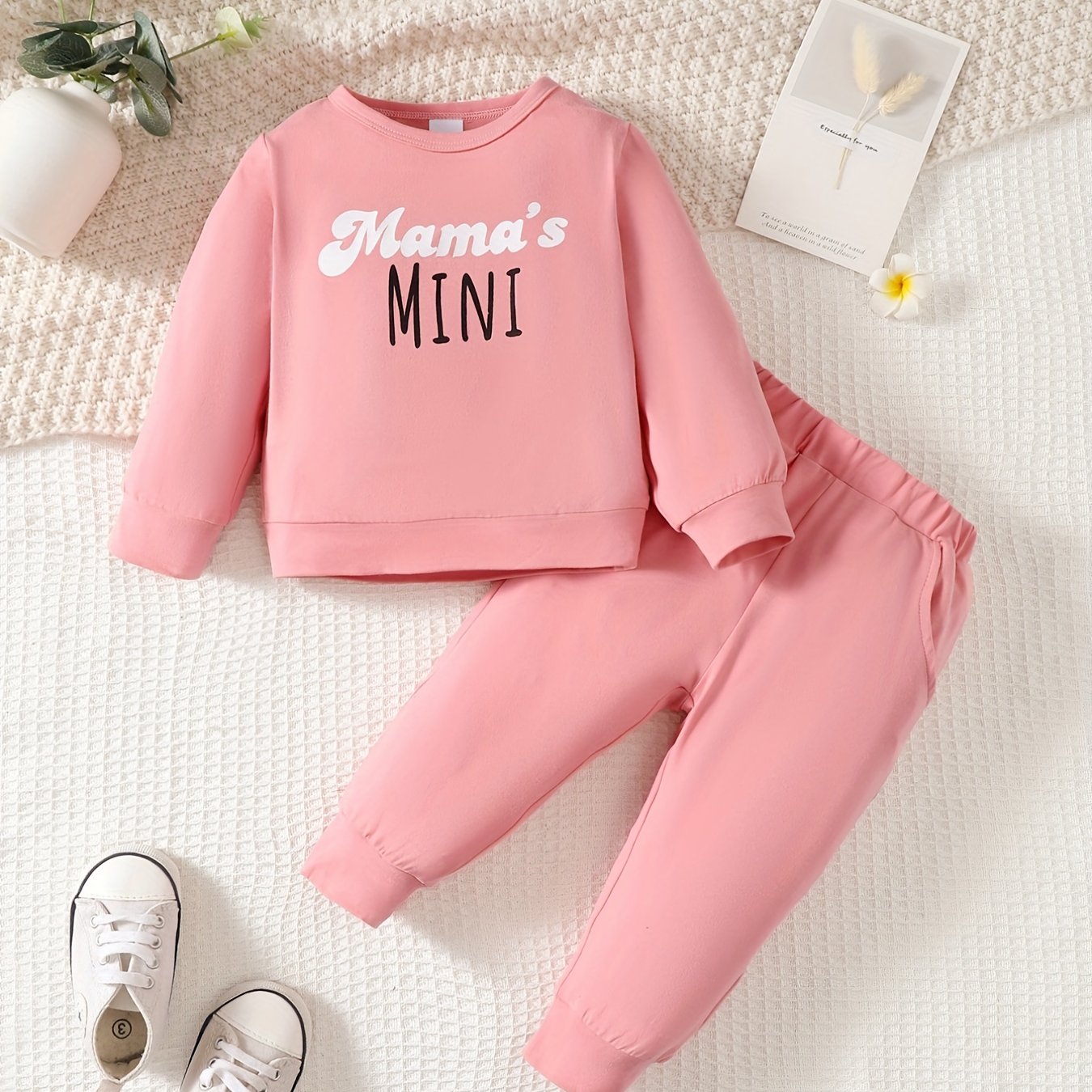 Mama's Mini Long Sleeve Top Pants Set