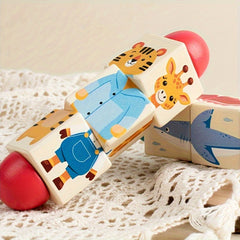 Animal & Ocean Twist Puzzle Toy for Toddlers Wooden Educational Toy