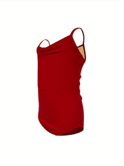Cotton Girls Bow Back Gymnastics Leotard Romper For Dance Ballet