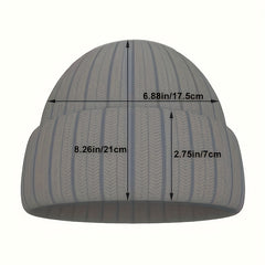 Y2K Knitted Beanie Lightning Jacquard Knit Hat Unisex Candy Hip Hop Skull Cap