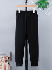 Letter Print Boys Active Sweatpants Breathable Jogger Sports Pants