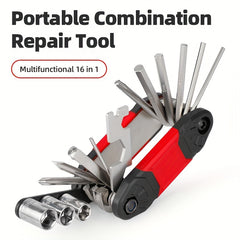 16-in-1 Bike Repair Tool Set for Mountain Bike Maintenance