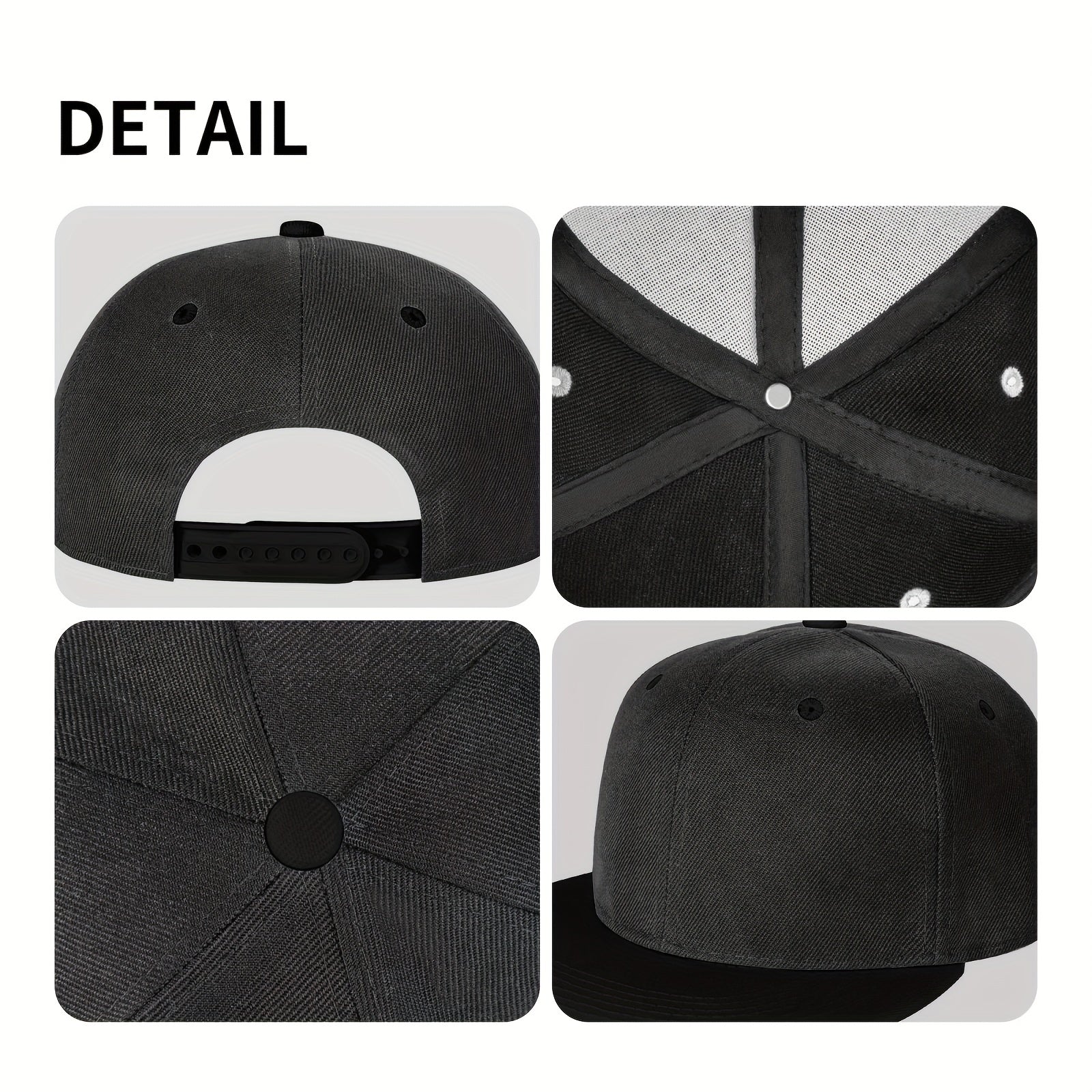 Flat Brim Hip Hop Baseball Hat for Men and Women