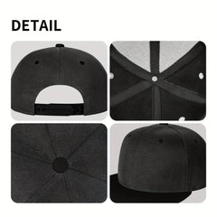Flat Brim Hip Hop Baseball Hat for Men and Women