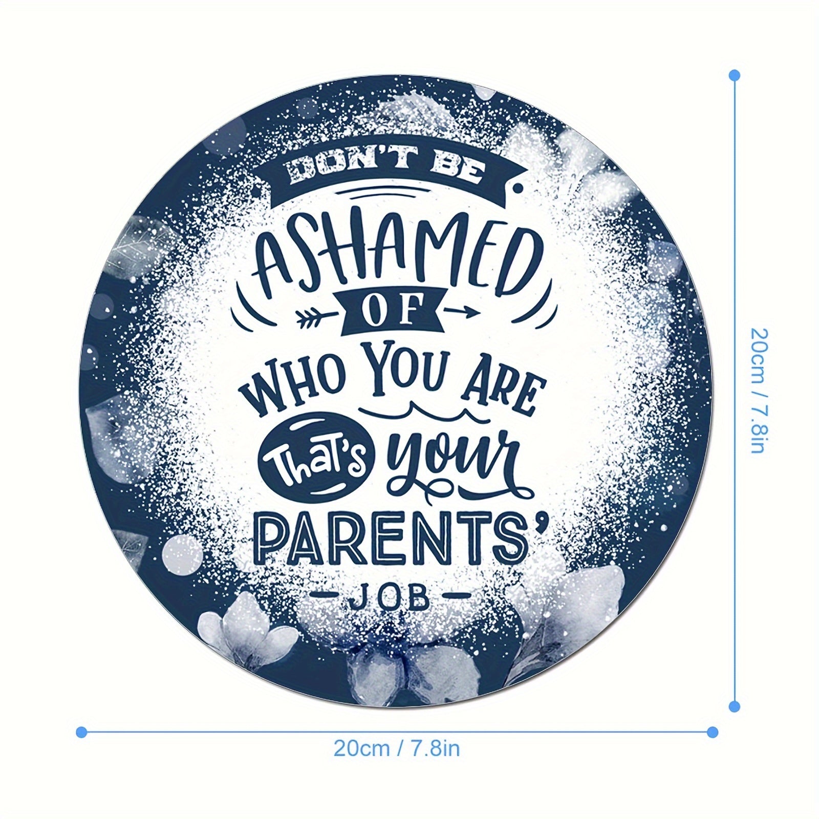 Round Mouse Pad Non Slip Rubber Base Small Size 7.87 X 7.87 X 0.1inch