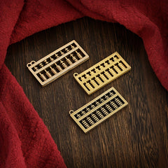 Brass Keychain Pendant Lucky Abacus Pendant Bag Purse Car Key Pendant