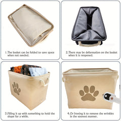 Fabric Organizing Basket Dog Storage Bin Bag Organizer Basket