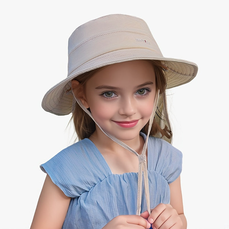 Children's Wide Brim Sun Hat UV Protection for Summer