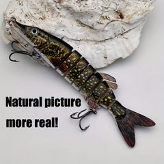 3pcs Bionic Section Swimbait for Bass and Trout Fishing
