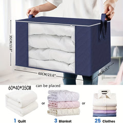 Clear Window Clothes Quilt Storage Box for Bedroom