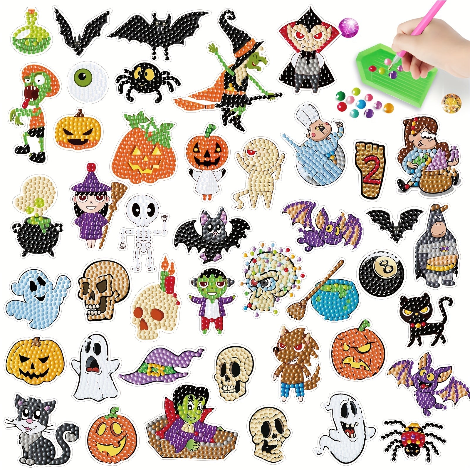 Halloween Cartoon Theme Diamond Painting Kit