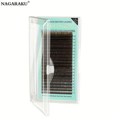 Natural Brown Eyelash Extensions 0.15mm C D Curling 7-15mm Mix Length
