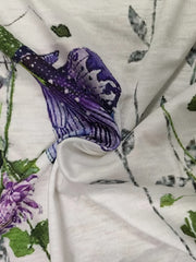Plus Floral Print Long Sleeve Open Front Cardigan