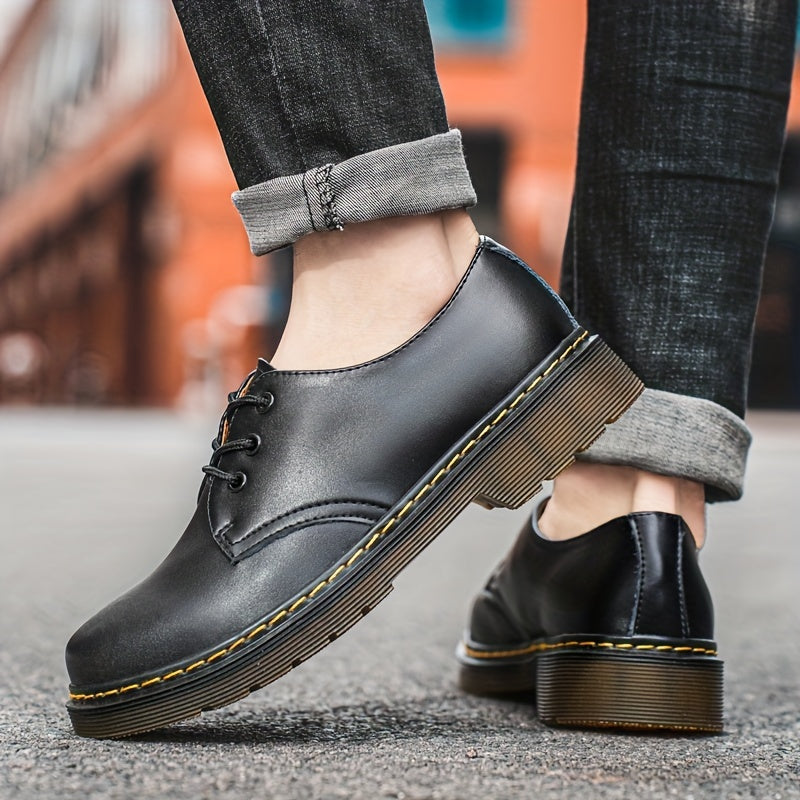 Men's Lace-Up Derby Shoes Business Wedding Dark Academia