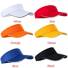 Adjustable Men's Solid Sun Visor Sport Golf Tennis Cap
