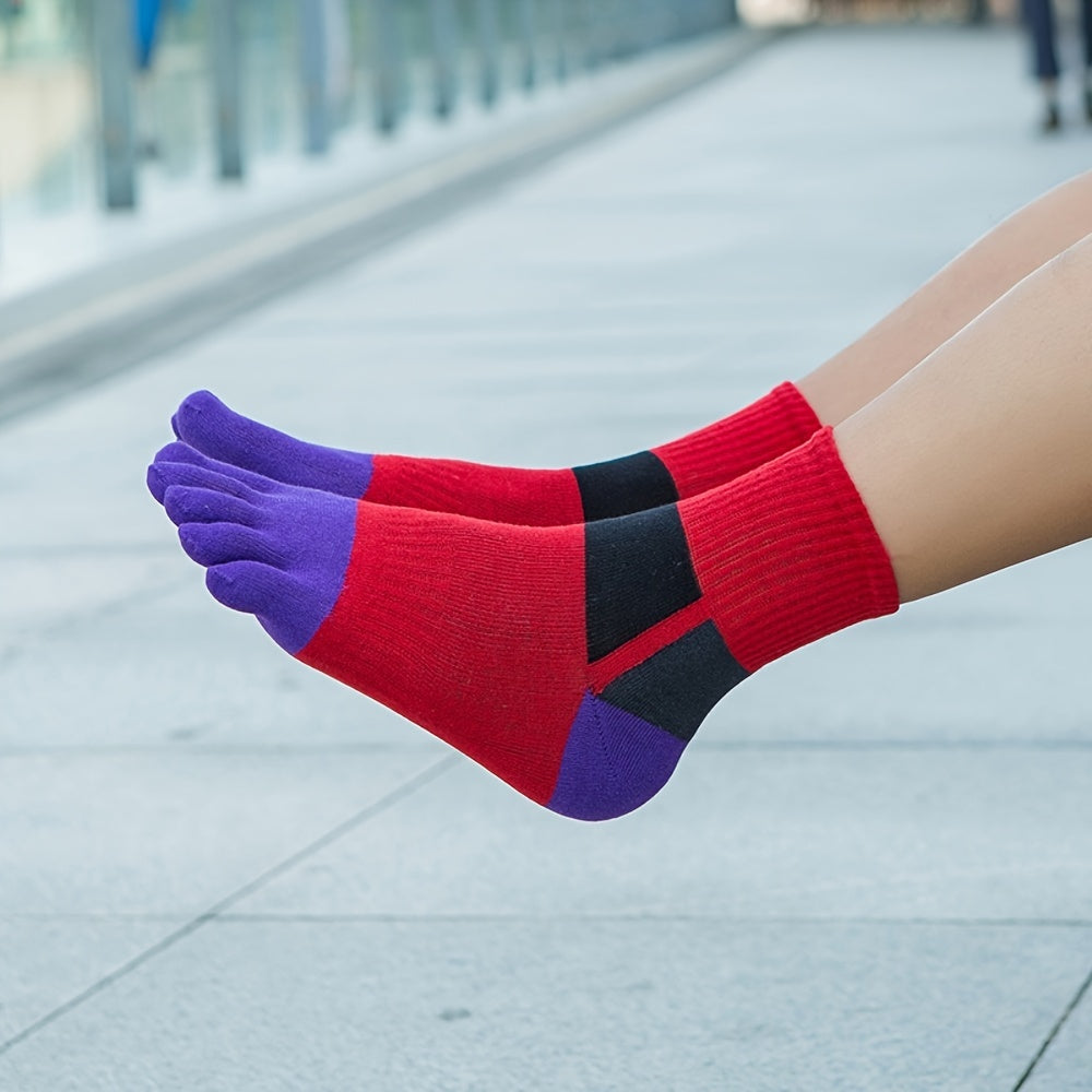 Cotton Five Toe Sports Socks for Men