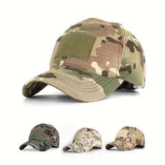 Outdoor Camo Baseball Cap with Hook and Loop Fastener