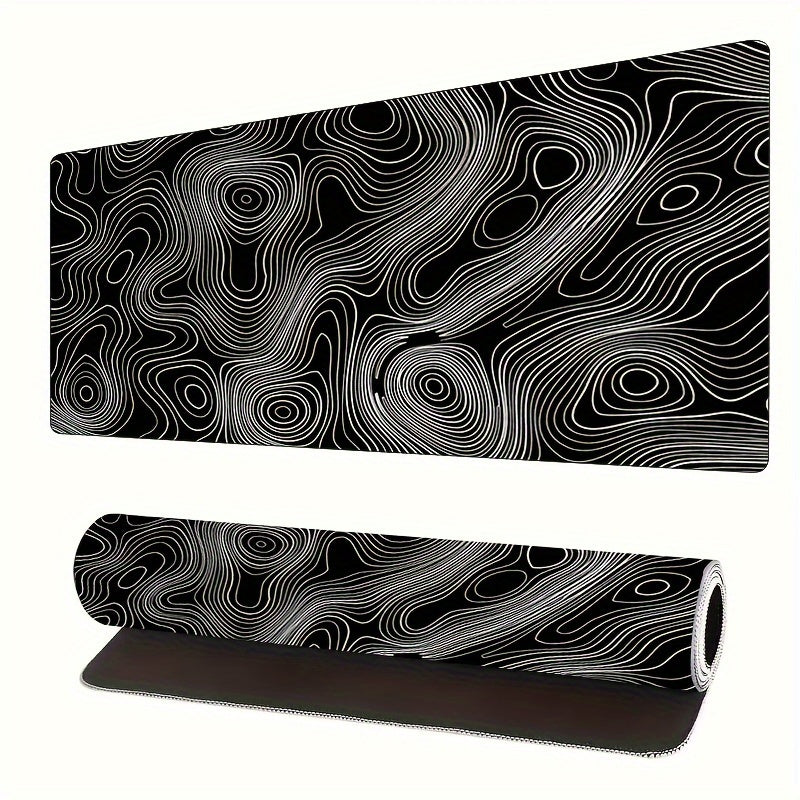 Topographic Map Large Mouse Pad Office Computer Desk Mat