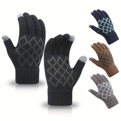 Winter Knitted Touch Screen Gloves Outdoor Running Cycling Training