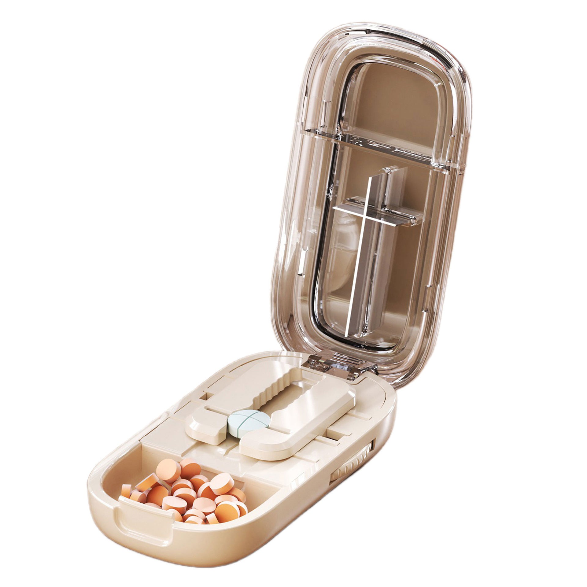 LDQ Pill Cutter and Divider Portable Medication Dispenser