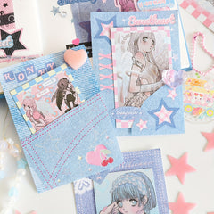 Sweet Cowboy Series Memo Pad Cartoon Small Sticker Memo