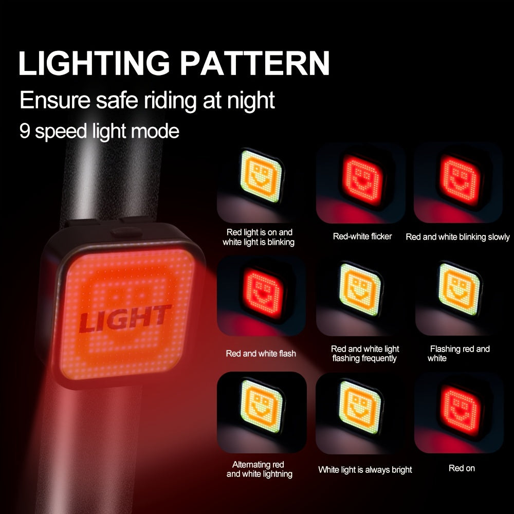 USB Rechargeable LED Bike Tail Light for Safety and Visibility